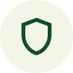 Ícone de um escudo verde